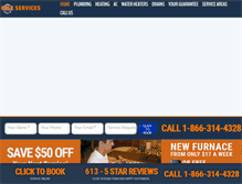 Tablet Screenshot of cole-services.com